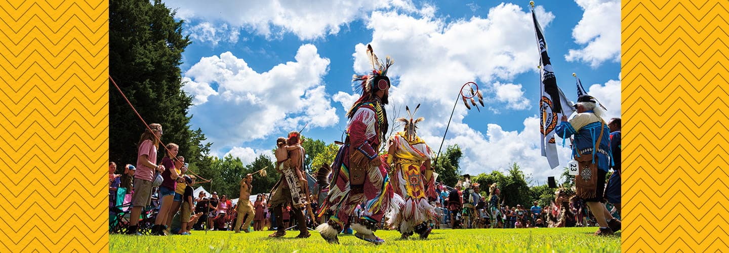 dancers at the Nansemond Indian Nation powwow