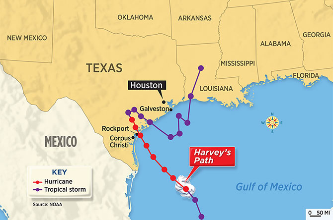 Hurricane Harvey Hits Texas